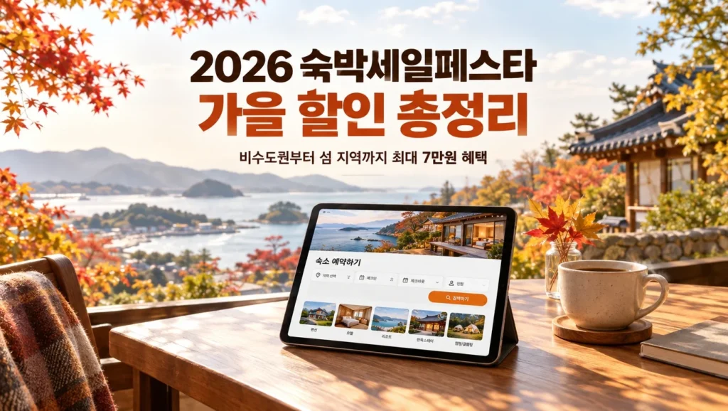 2026 가을 숙박세일페스타 할인권 발급 일정과 본편·섬 지역편 안내