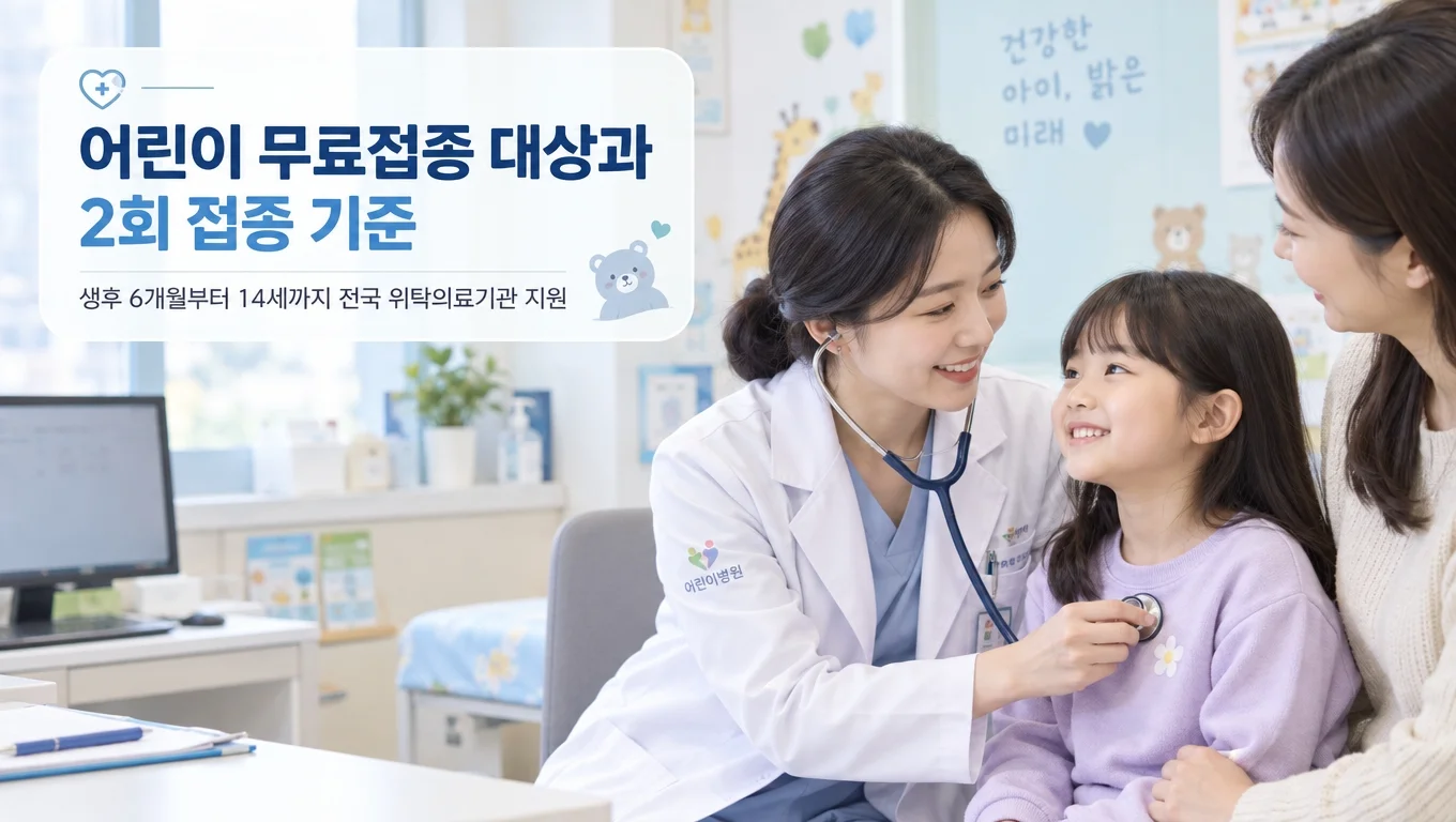 어린이 인플루엔자 2회 접종 대상 확인 안내